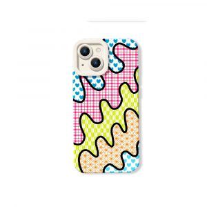 Patchwork Silicone Case for Apple iPhone Series