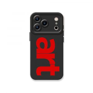 Bold Art Typography Silicone Case for Apple iPhone Series