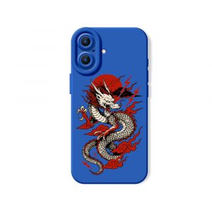 Firestorm Dragon Art Silicone Case for Apple iPhone Series