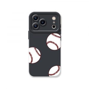 Home Run Hit Baseballs Silicone Case for Apple iPhone Series