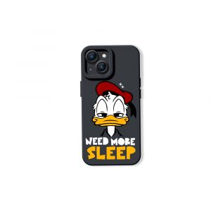 Sleepy Duck Cartoon Vibe Silicone Case for Apple iPhone Series