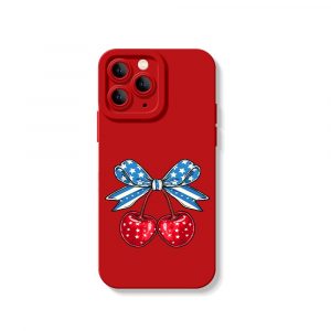 Pop Star Cherry Silicone Case for Apple iPhone Series