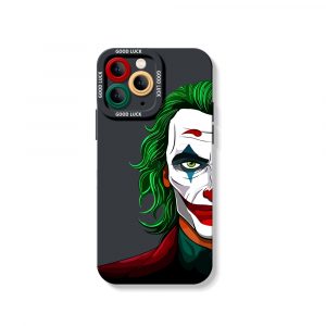 Colorful Clown Mask Art Silicone Case for Apple iPhone Series