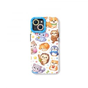 Adorable Animals Charm Silicone Case for Apple iPhone Series