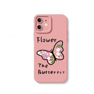 Floral Butterfly Garden Silicone Case for Apple iPhone Series