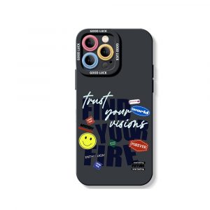 Stickers Collage Silicone Case for Apple iPhone Series