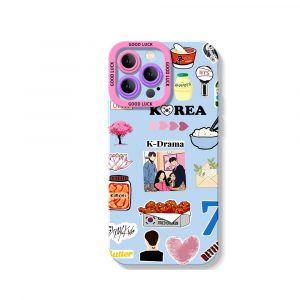Korean Culture Celebration Silicone Case for Apple iPhone Series