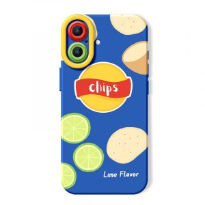 Crunchy Lime Chips Design Silicone Case for Apple iPhone Series