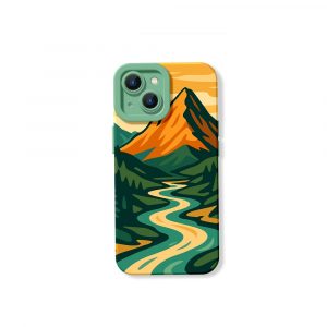 Golden Mountain Vista Silicone Case for Apple iPhone Series