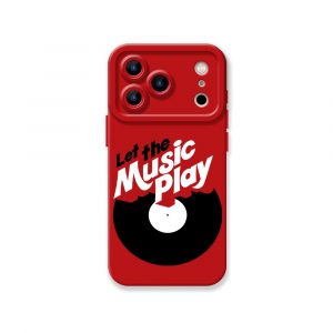 Let the Music Play Vinyl Groove Silicone Case for Apple iPhone Series