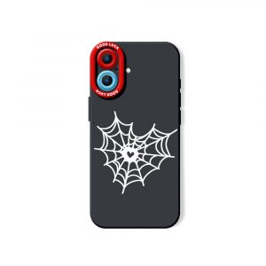 Webbed Heart Design Silicone Case for Apple iPhone Series