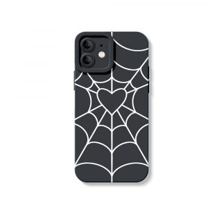 Heart Web Red Silicone Case for Apple iPhone Series