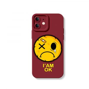 Ironic Smiley Silicone Case for Apple iPhone Series