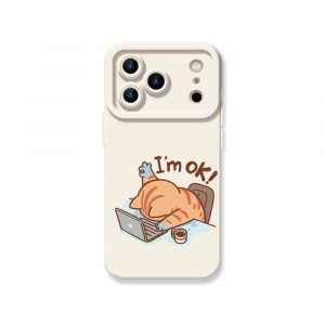 Sleepy Cat Workday Blues Silicone Case for Apple iPhone Series