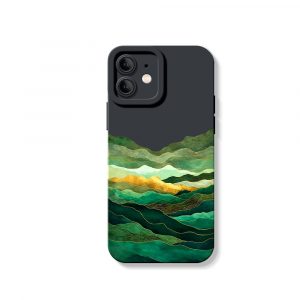 Emerald Waves Artistry Silicone Case for Apple iPhone Series