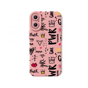 Girl Power Doodle Delight Silicone Case for Apple iPhone Series