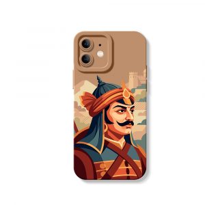 Regal Warrior Art Silicone Case for Apple iPhone Series - iPhone 11, Brown