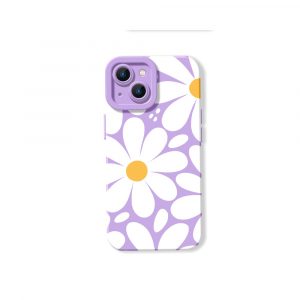 Retro Blossom Burst Silicone Case for Apple iPhone Series