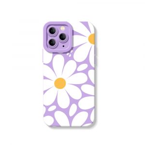 Retro Blossom Burst Silicone Case for Apple iPhone Series
