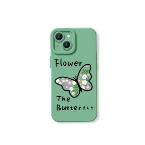 Floral Butterfly Garden Silicone Case for Apple iPhone Series
