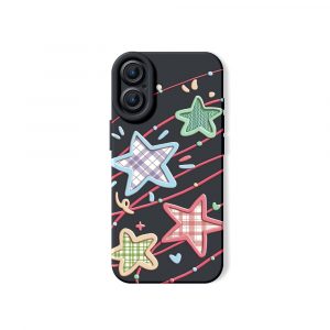 Plaid Stars and Stripes Silicone Case for Apple iPhone Series