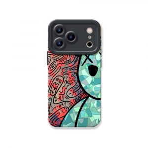Colorful King Bear Silicone Case for Apple iPhone Series