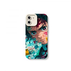 Bold Anime Collage Design Silicone Case for Apple iPhone Series
