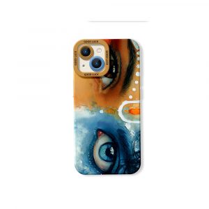Divine Gaze Watercolor Art Silicone Case for Apple iPhone Series