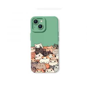 Playful Kittens Collage Silicone Case for Apple iPhone Series