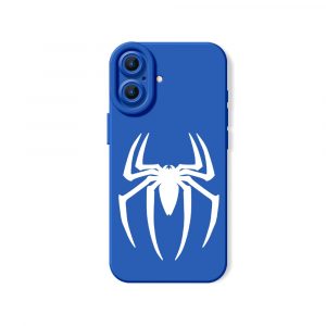 Spider Emblem Noir Silicone Case for Apple iPhone Series
