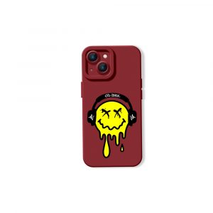 Dripping Smiley Beats Silicone Case for Apple iPhone Series