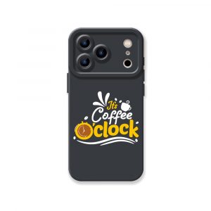 Coffee Clock Delight Silicone Case for Apple iPhone Series