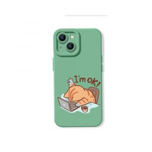 Sleepy Cat Workday Blues Silicone Case for Apple iPhone Series