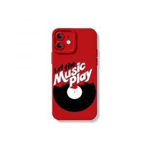 Let the Music Play Vinyl Groove Silicone Case for Apple iPhone Series