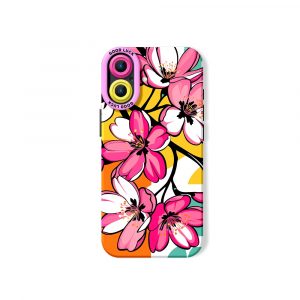 Vibrant Blossom Paradise Silicone Case for Apple iPhone Series
