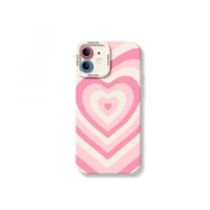 Retro Love Stripes Silicone Case for Apple iPhone Series