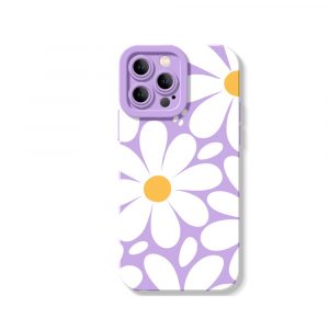 Retro Blossom Burst Silicone Case for Apple iPhone Series