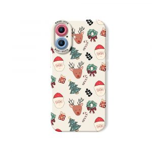 Festive Holiday Silicone Case for Apple iPhone Series