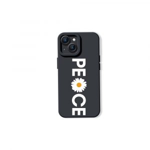 Peaceful Daisy Charm Silicone Case for Apple iPhone Series