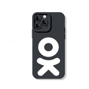 Playful Monochrome OK Silicone Case for Apple iPhone Series