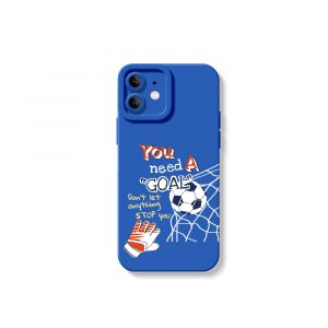 Soccer Goal Motivation Silicone Case for Apple iPhone Series