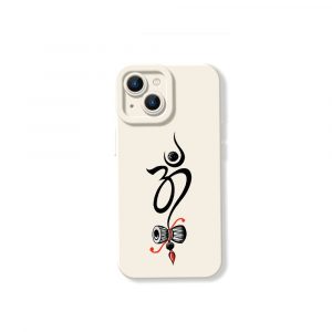 Sacred Symbol and Damru Art Silicone Case for Apple iPhone Series