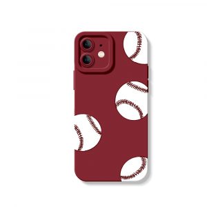 Home Run Hit Baseballs Silicone Case for Apple iPhone Series