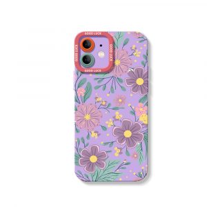 Floral Charm Silicone Case for Apple iPhone Series