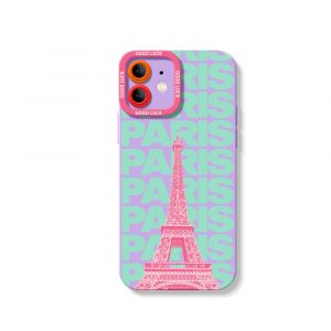 Pastel Paris Silicone Case for Apple iPhone Series