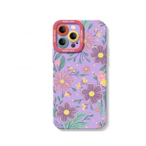 Floral Charm Silicone Case for Apple iPhone Series