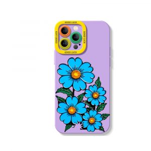 Floral Blossom Shockproof Silicone Case for Apple iPhone Series