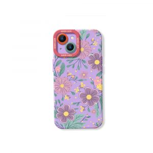 Floral Charm Silicone Case for Apple iPhone Series