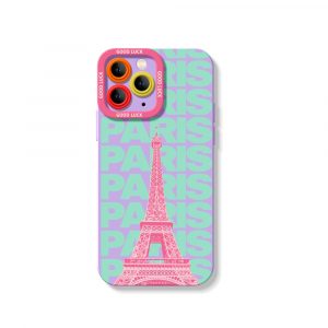 Pastel Paris Silicone Case for Apple iPhone Series