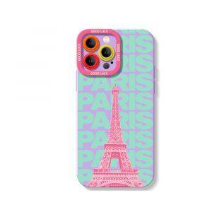 Pastel Paris Silicone Case for Apple iPhone Series